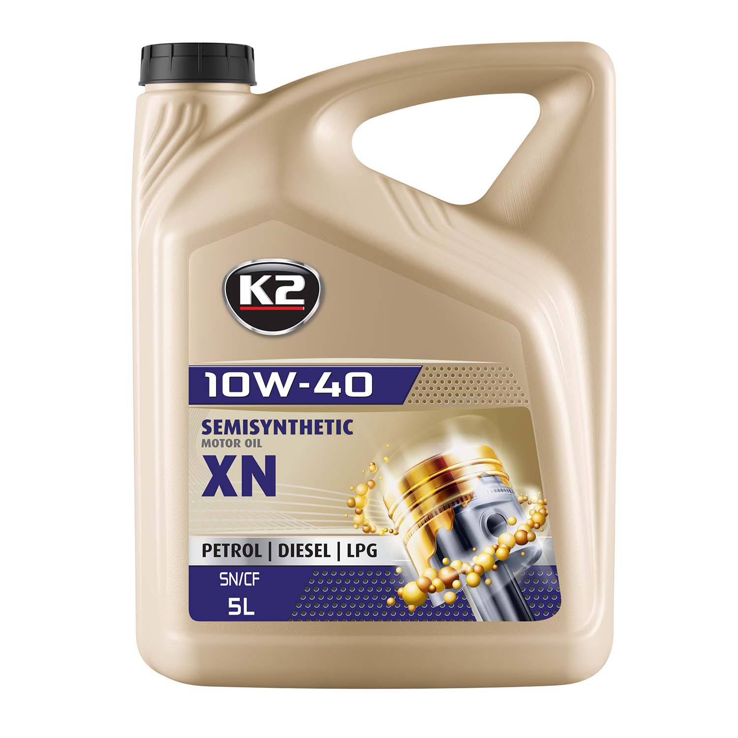 Олива моторна K2 SEMISYNTHETIC MOTOR OIL XN 10W-40 5 л